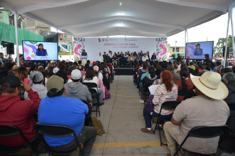 Clara Brugada anuncia plan integral para resolver el desabasto de agua en San Miguel Ajusco