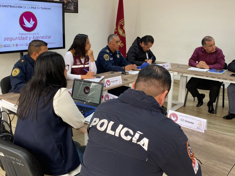 Tláhuac refuerza acciones de seguridad con Mesa para la Construcción de Paz