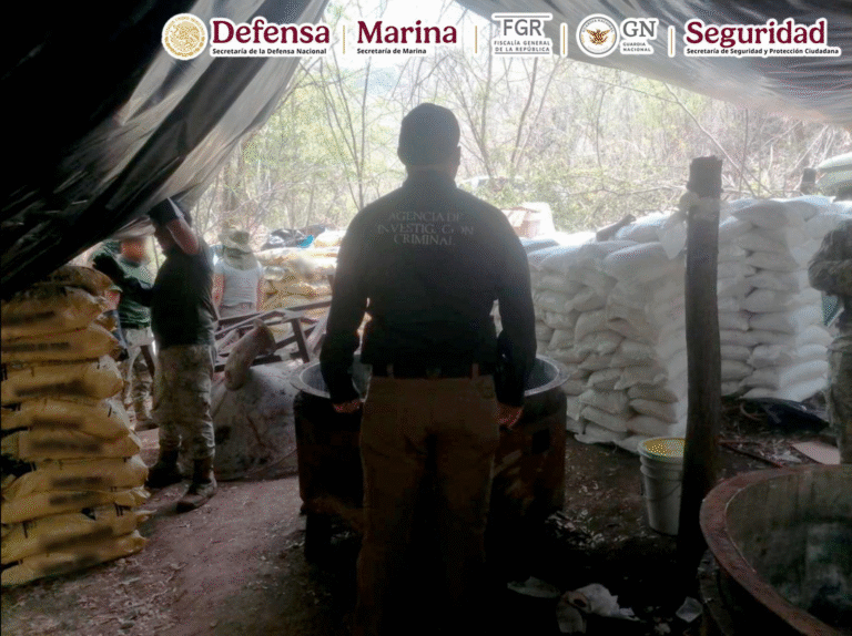 Desmantelan centro de concentración de drogas sintéticas en Arteaga, Michoacán