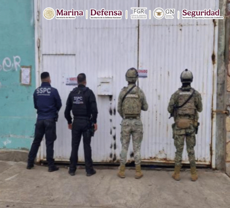 Autoridades federales aseguran bodega de drogas sintéticas vinculada a célula delictiva en Baja California
