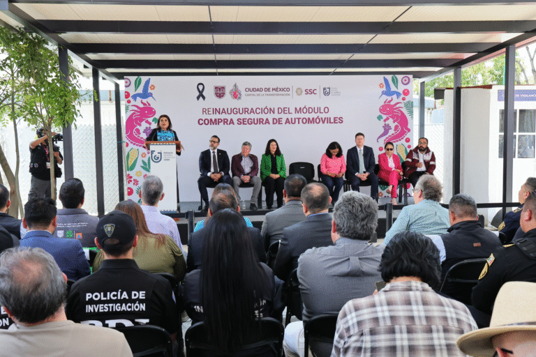 Lanza Clara Brugada Módulo de Compra Segura para combatir el robo de autos en la CDMX