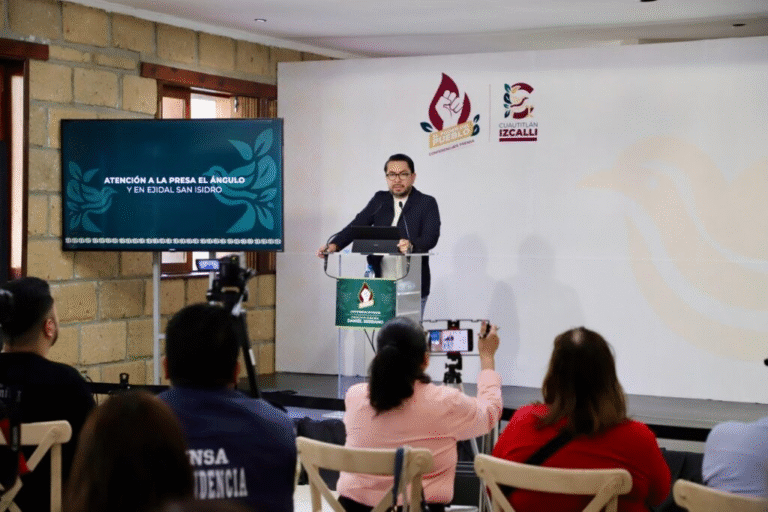 Detalla Daniel Serrano acciones tras contingencia en la presa El Ángulo; avanza solución definitiva
