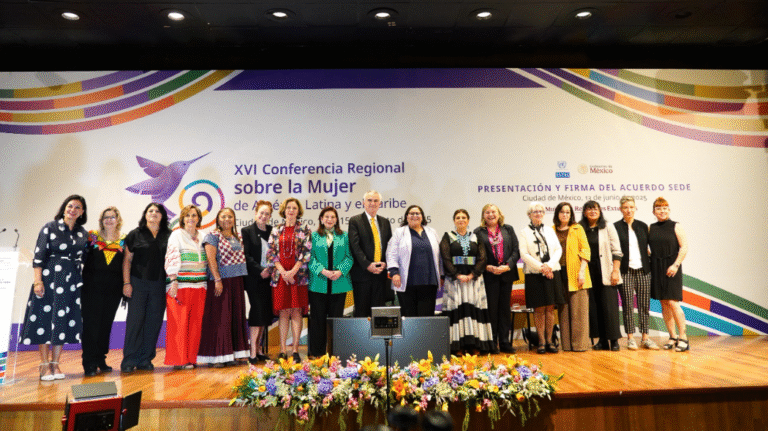 Clara Brugada y Citlalli Hernández formalizan a CDMX como sede de la XVI Conferencia Regional sobre la Mujer