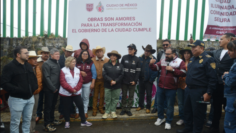 Clara Brugada pone en marcha transformación urbana en San Miguel Ajusco con “Obras son Amores”