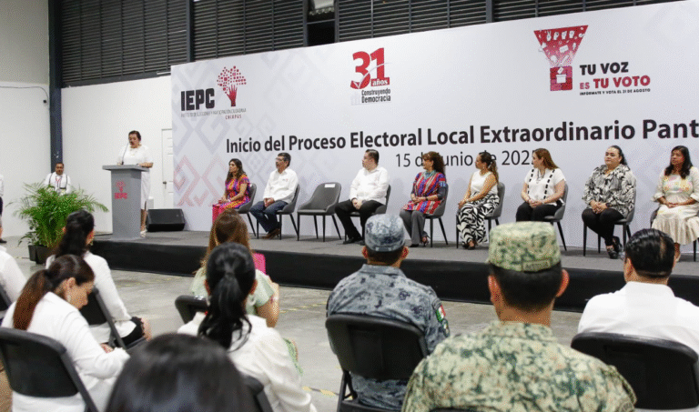 Poder Judicial de Chiapas participa en arranque del Proceso Electoral Extraordinario Pantelhó 2025