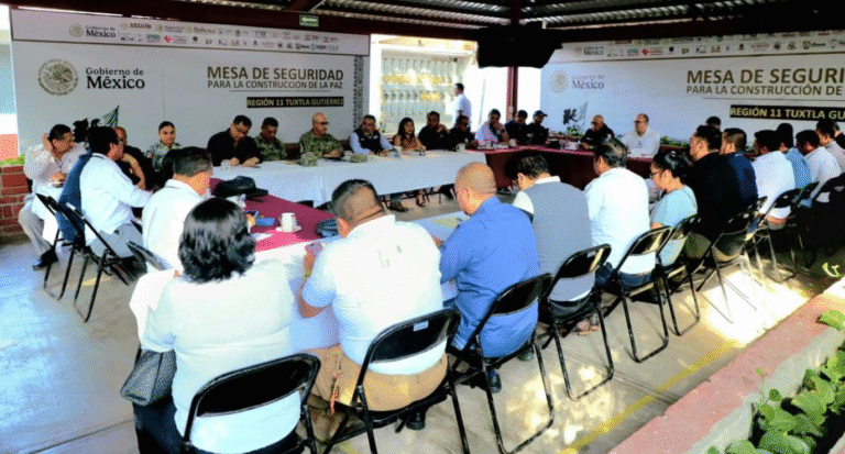 Presidente de Berriozábal participa en Mesa de Seguridad para fortalecer la coordinación regional