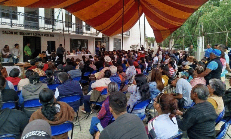 Habitantes de Atoyatenco donan terreno para construir nuevo panteón municipal en Texmelucan