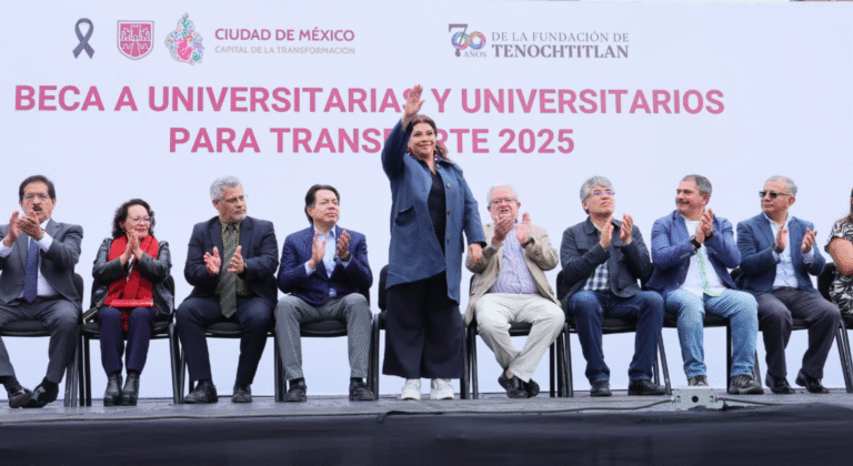 Clara Brugada avanza hacia la universalidad de becas de transporte para estudiantes universitarios