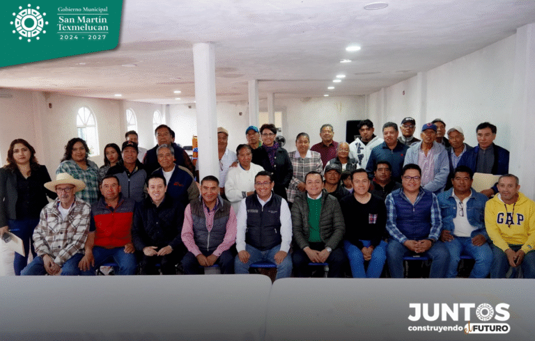 Gobierno de San Martín Texmelucan acuerda apoyos para ejidatarios afectados por lluvias