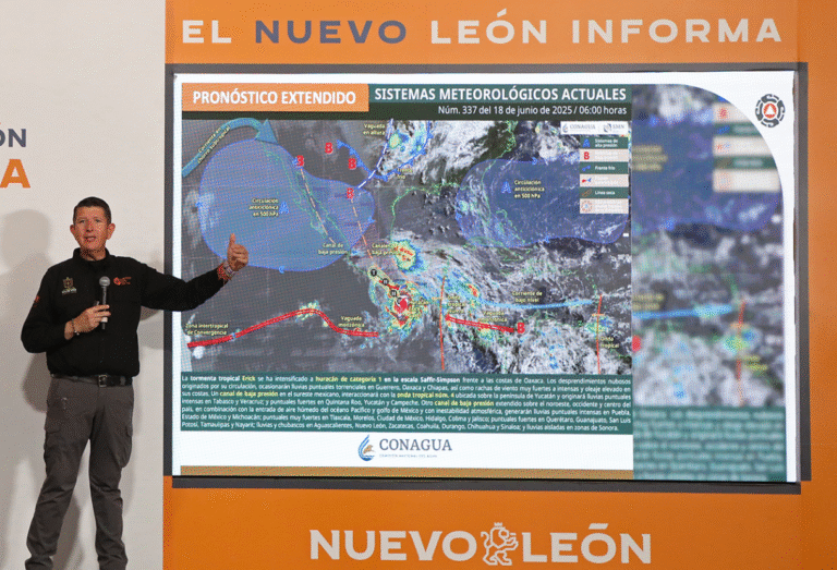 Protección Civil de Nuevo León emite recomendaciones ante pronóstico de lluvias