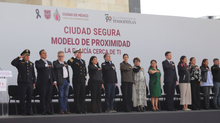 Javier López Casarín respalda modelo “La Policía Cerca de Ti” junto a Clara Brugada y Pablo Vázquez