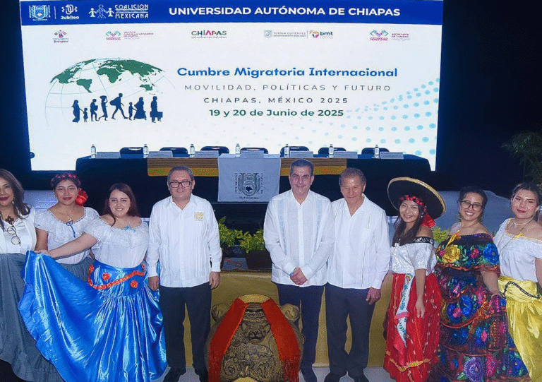 Yamil Melgar destaca compromiso humanista en la Cumbre Migratoria Chiapas 2025