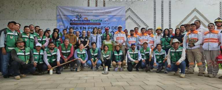 Reforestan márgenes del Río Sabinal con jornada del programa “Arboleando Tuxtla”