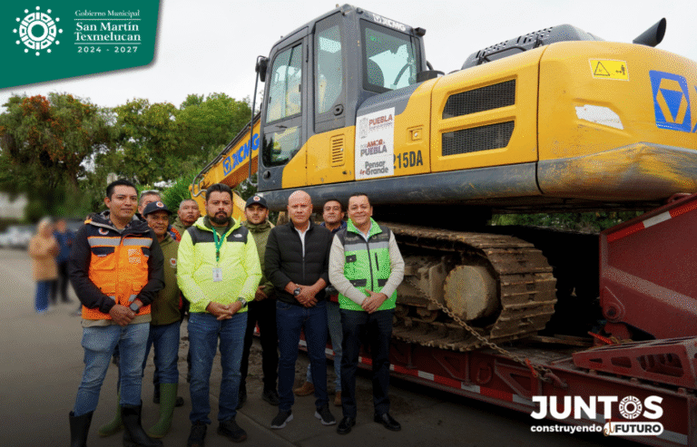 San Martín Texmelucan refuerza cauces de ríos para prevenir desbordamientos en temporada de lluvias