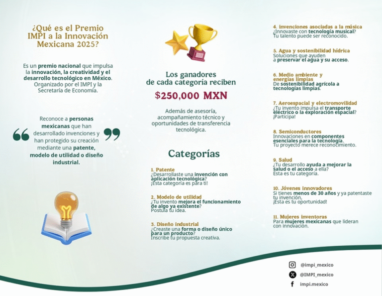 Invita UNACH a participar en el Premio IMPI a la Innovación Mexicana 2025
