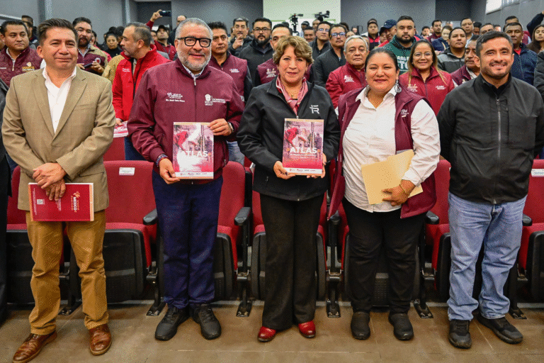 Delfina Gómez presenta el Atlas de Inundaciones 2025 para prevenir riesgos por lluvias atípicas en el Estado de México