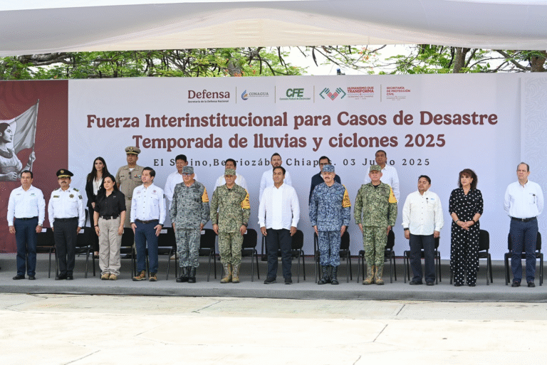 Chiapas se prepara ante contingencias con la Fuerza Interinstitucional para temporada de lluvias