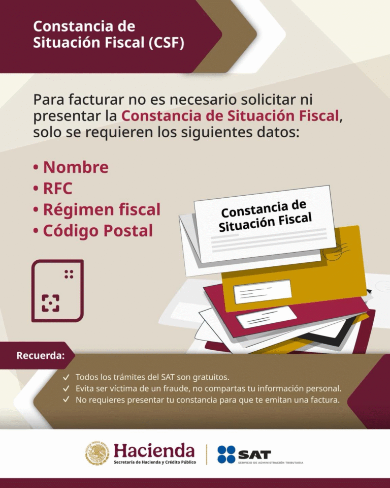 SAT informa cómo obtener tu Cédula de Datos Fiscales y Constancia de Situación Fiscal