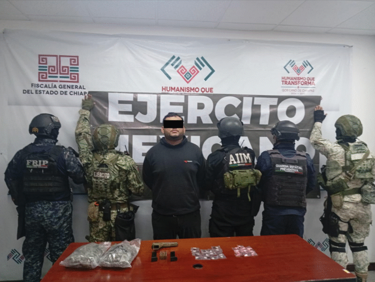 FGE, la Defensa y la SSP detienen a narcomenudista en San Fernando