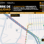 Cierran crucero Patria Nueva para construir puente peatonal en Tuxtla Gutiérrez