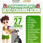 Izúcar de Matamoros continúa jornada de descacharrización para combatir criaderos de mosquitos