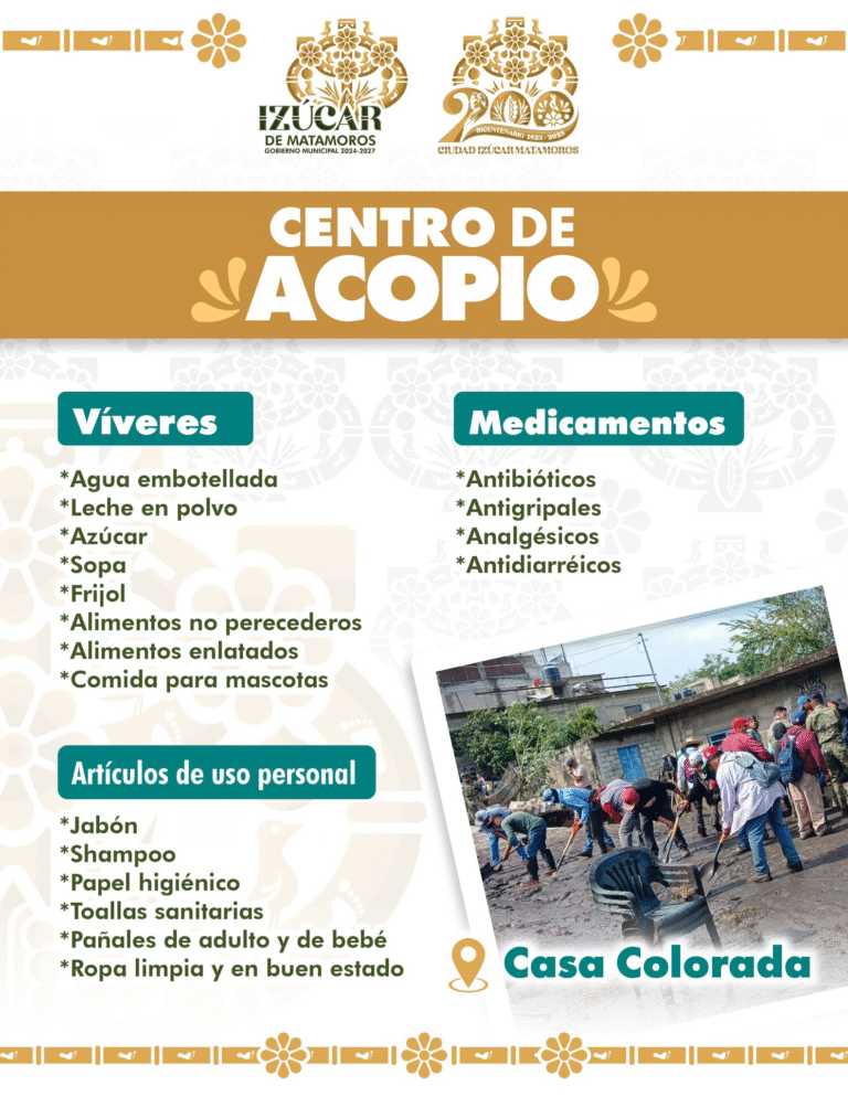 Lanza Gobierno de Izúcar llamado urgente de apoyo a familias afectadas por tromba en La Galarza
