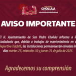 Cierran temporalmente el Deportivo Tlachtli por mantenimiento del 29 al 31 de julio