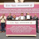 Delfina Gómez otorga aumento salarial y mejores prestaciones a más de 43 mil trabajadores del SUTEyM