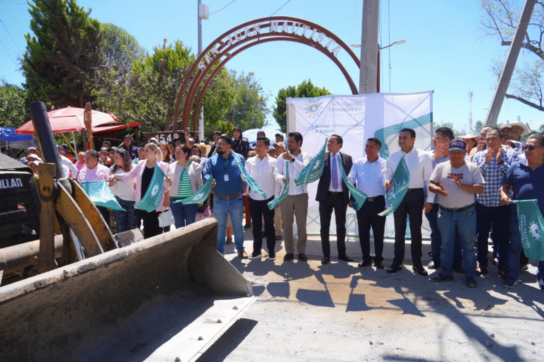 Texmelucan arranca obra de rehabilitación de drenaje en San Juan Tuxco con inversión de 5.4 millones de pesos