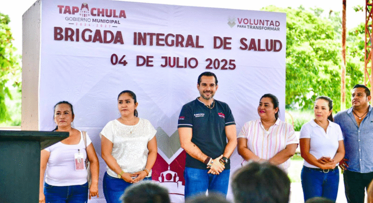 Brigada Integral de Salud beneficia a familias del ejido El Manzano en Tapachula