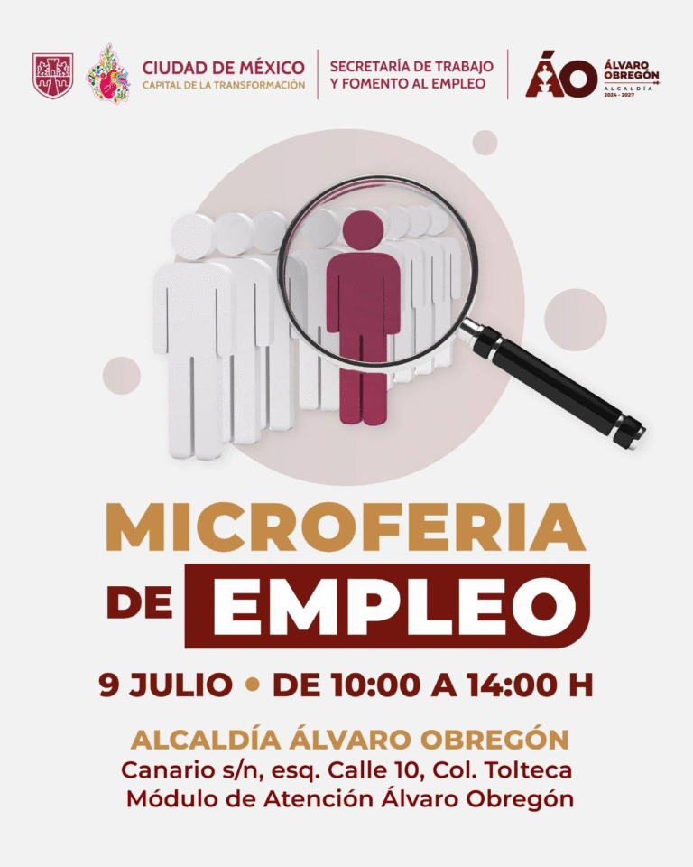 Álvaro Obregón realiza Microferia de Empleo para acercar oportunidades laborales a la comunidad