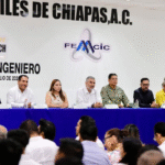 Eduardo Ramírez y Ángel Torres; celebran el 60º Aniversario del Colegio de Ingenieros Civiles de Chiapas