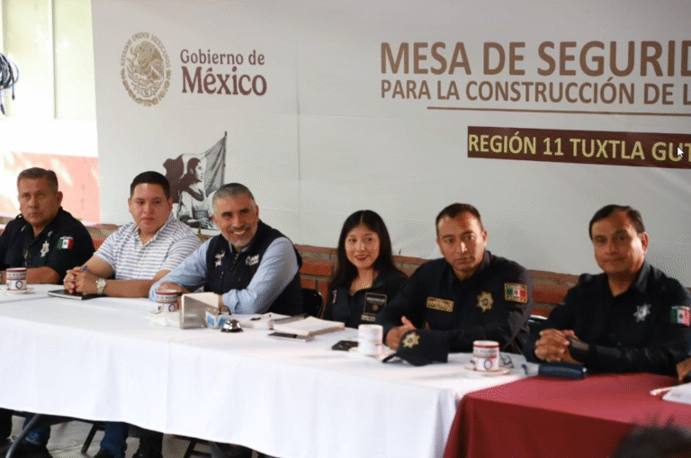 Refuerzan estrategias de seguridad en Tuxtla con coordinación regional