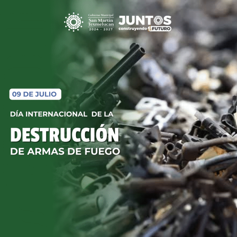San Martín Texmelucan reafirma compromiso por la paz en el Día Internacional de la Destrucción de Armas