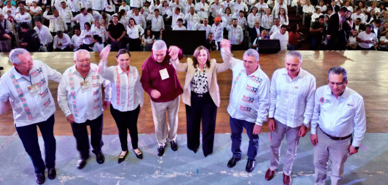 Rocío Nahle reafirma respaldo al magisterio veracruzano en homenaje a Juan Nicolás Callejas Arroyo