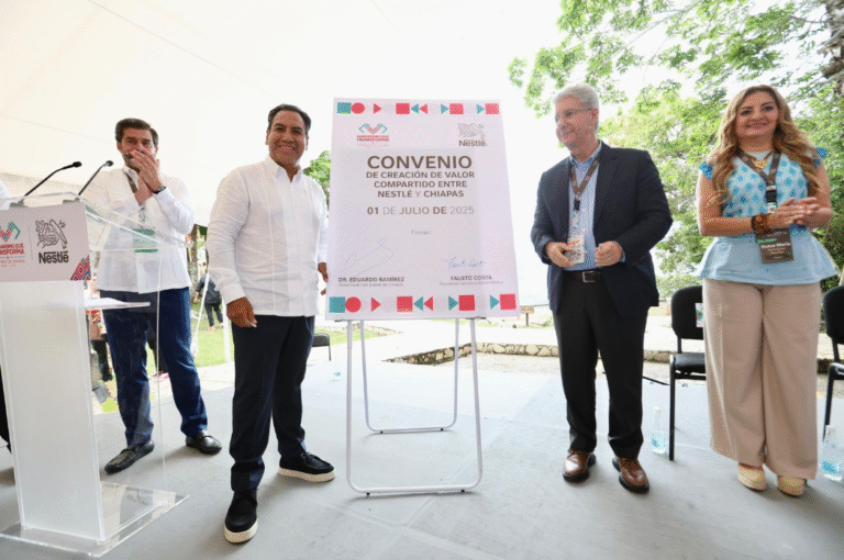 Eduardo Ramírez y Nestlé suman esfuerzos por un desarrollo justo, sostenible y con valor social en Chiapas