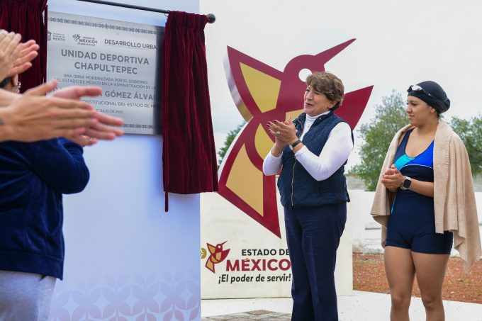 Delfina Gómez entrega renovada Unidad Deportiva en Chapultepec tras 20 años de abandono