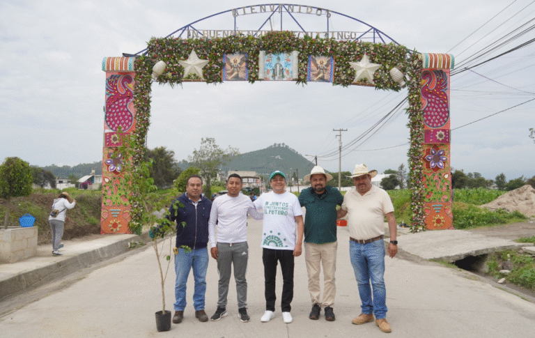 Inicia San Martín trabajos de pavimentación y reforestación en San Buenaventura Tecaltzingo