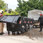 Recomiendan sacar la basura en horarios establecidos ante lavado de contenedores