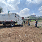 Limpian presa El Ángulo en Cuautitlán Izcalli para prevenir inundaciones