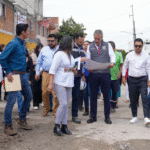 Pepe Chedraui supervisa rehabilitación vial en colonia Aquiles Serdán de Puebla