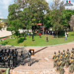 Ejército Mexicano y Guardia Nacional reforestan junto a jóvenes voluntarios en El Sabino, Chiapas
