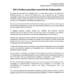 SAT y Profeco firman convenio para reforzar control de confianza y combate a la corrupción