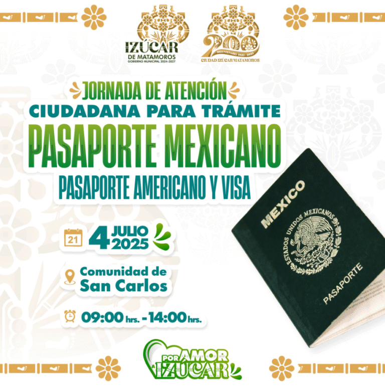 Izúcar de Matamoros facilita trámites migratorios con Jornada de Atención Ciudadana