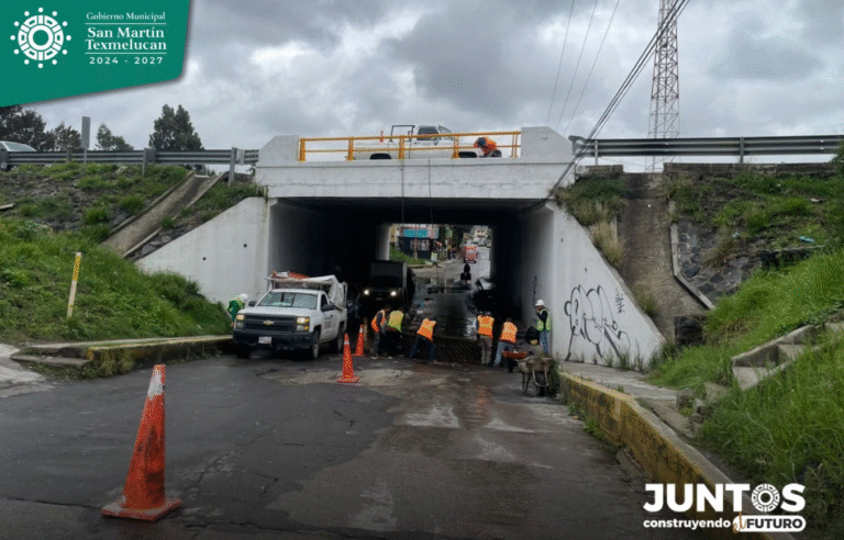 San Martín Texmelucan refuerza acciones para prevenir inundaciones en El Moral