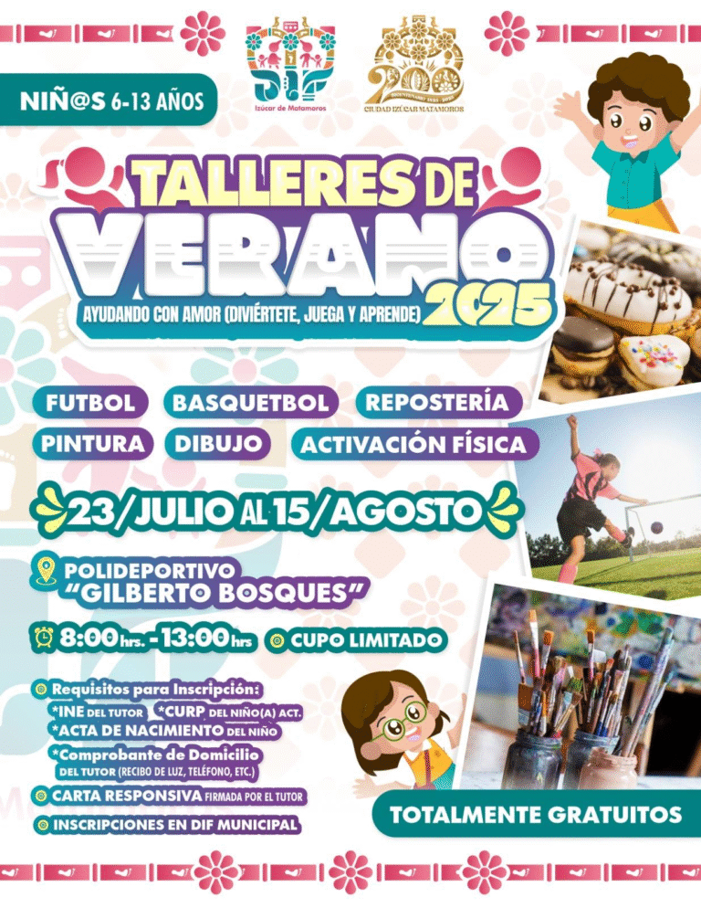Arrancan los Talleres de Verano 2025 en Izúcar de Matamoros con actividades gratuitas para la niñez
