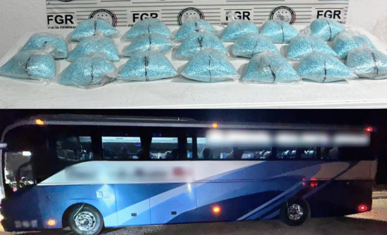 FGR detiene a dos personas por transportar 200 mil pastillas de fentanilo en Sonora