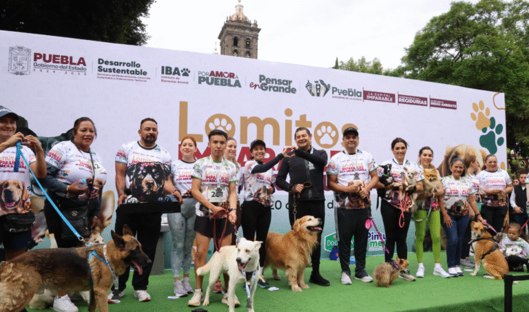 Puebla corre con sus lomitos en defensa del bienestar animal