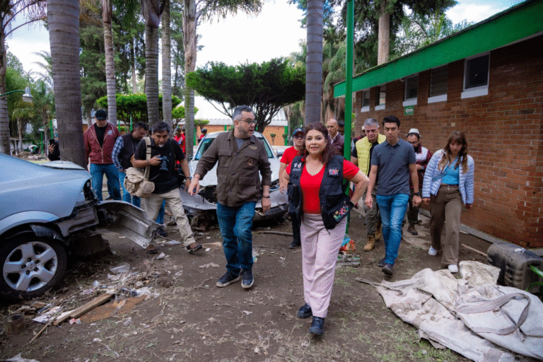 Clara Brugada anuncia apoyo integral a familias afectadas por lluvias en La Magdalena Contreras