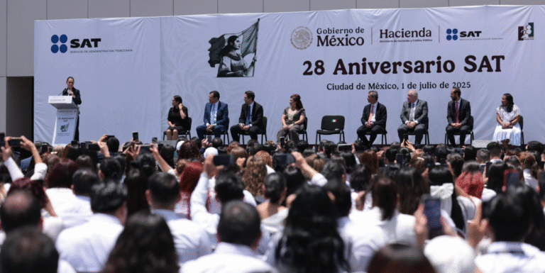 El SAT celebra 28 años como pilar de la recaudación histórica y la transformación del país